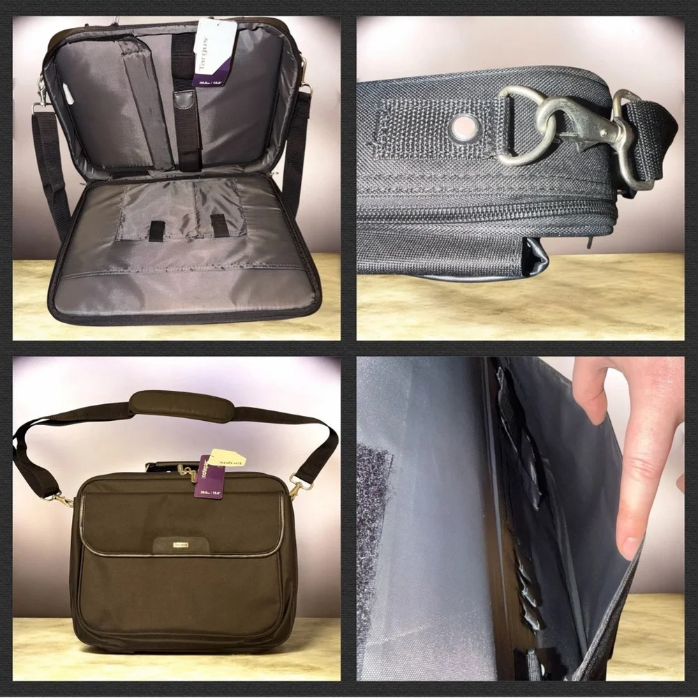 Targus Laptop Bag NWT $160 MSRP Notepac 15.6” Black BIG